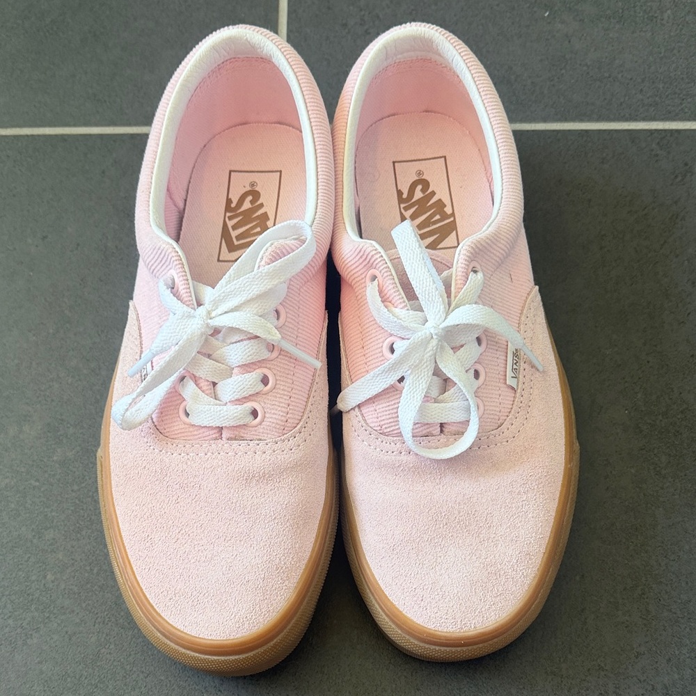 Vans Pink Suede & Canvas Low-Top Sneakers
